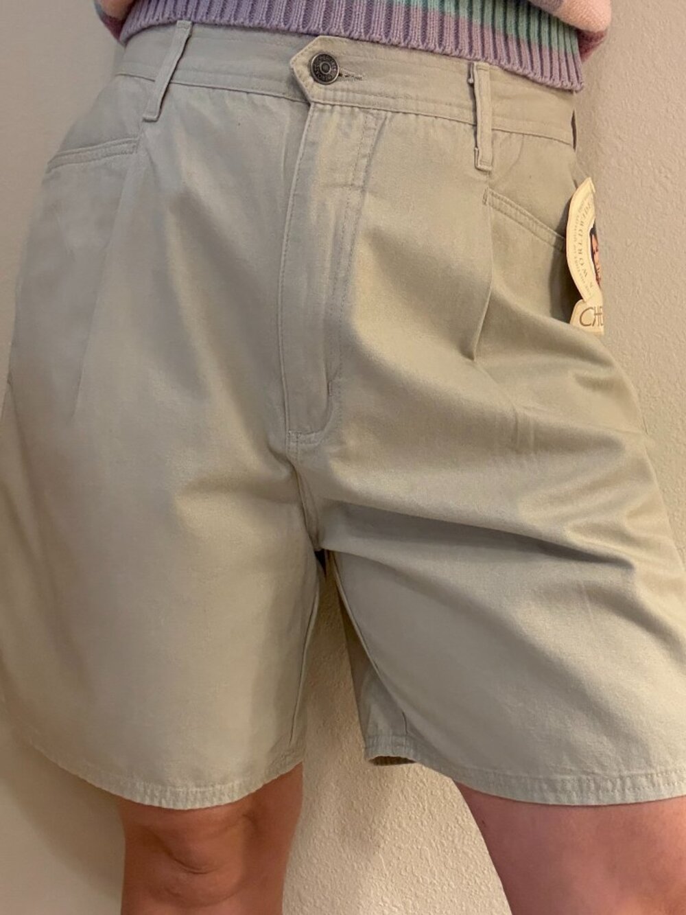 NWT Deadstock Vintage 90s Cherokee Khaki High Rise Shorts